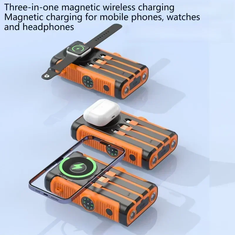 Solar Emergency Charger - Солнечный аккумулятор 50000 мАч, 22,5 Вт,