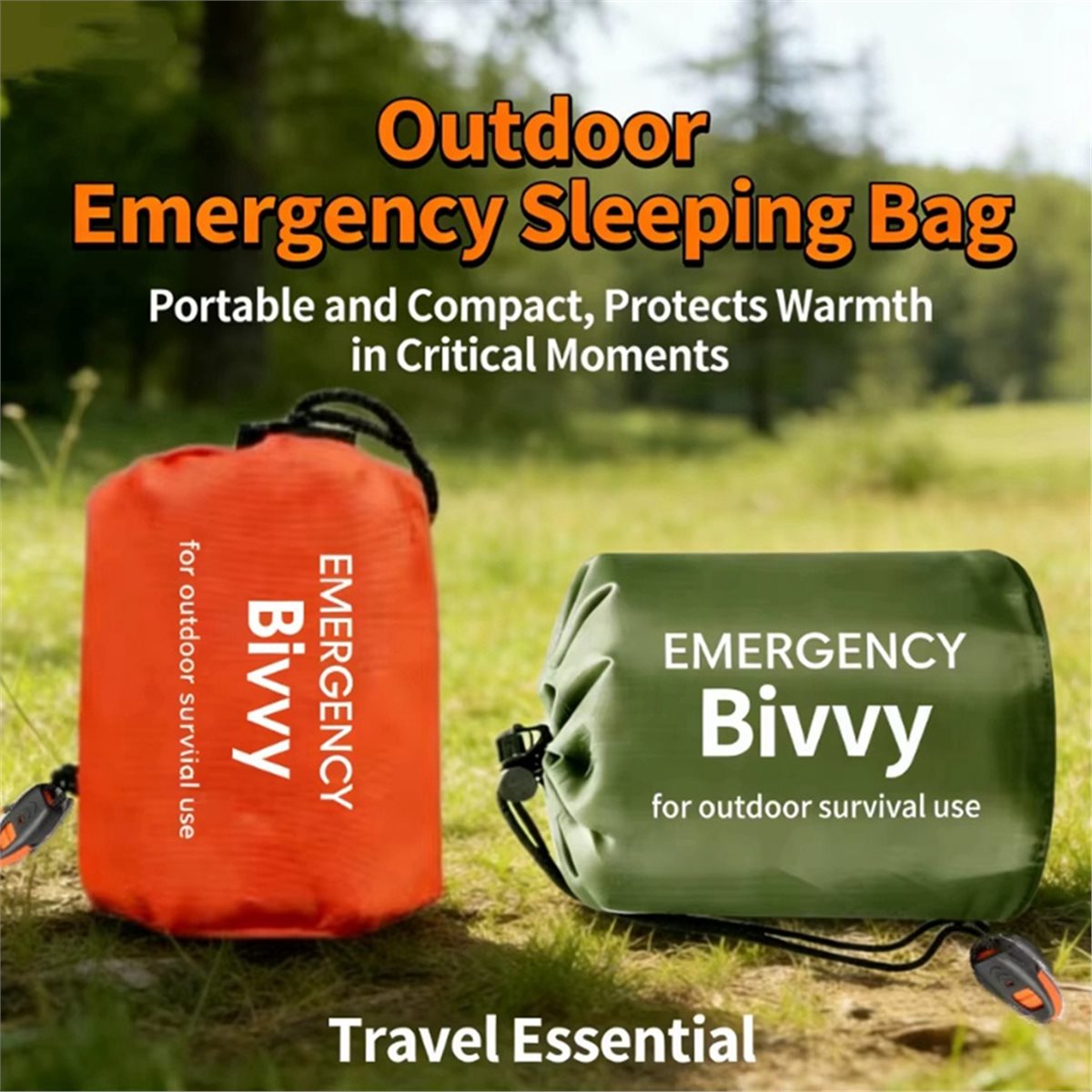 Bivy Bag Emergency - Аварийный спальный мешок, термоодеяло для выживания,
