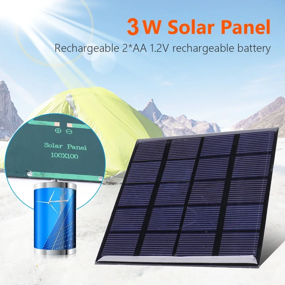 Solar Emergency Charger - Солнечная панель 3 Вт 5 В