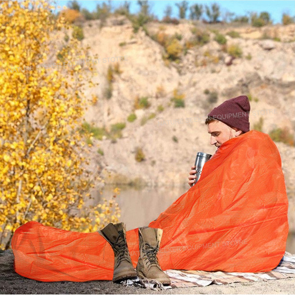 Теплый аварийный спальный мешо – обзор и цена Bivy Bag Emergency